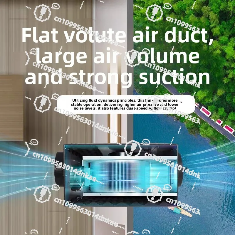 Pipeline Type Silent Fresh Air Ventilator, Exhaust Ventilation and Purification PM2.5 Fresh Air System, One-way Flow Fresh Air
