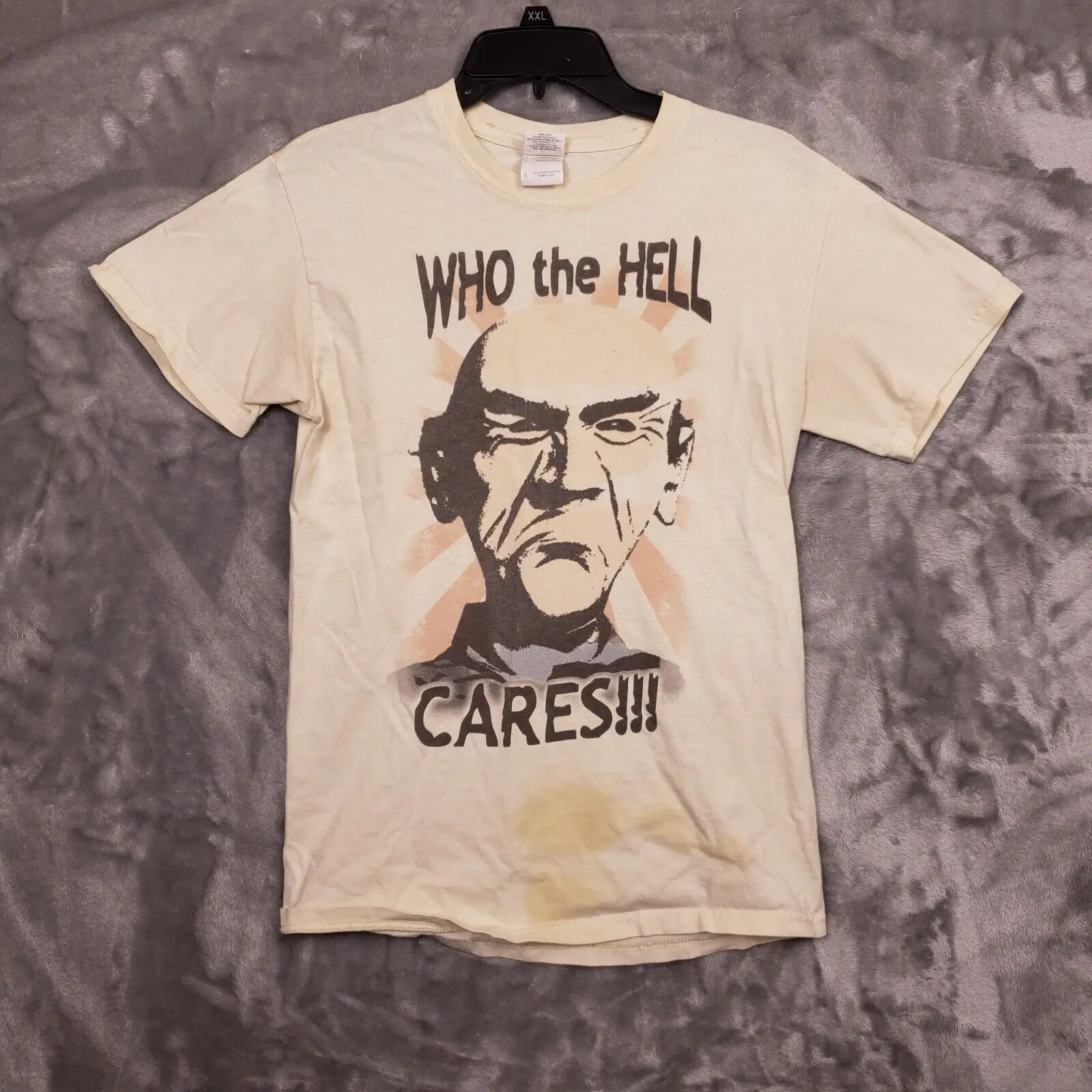 Jeff Dunham Puppet Walter ÄúWho The Hell Cares Äù Comedy T Shirt Men's Size Small