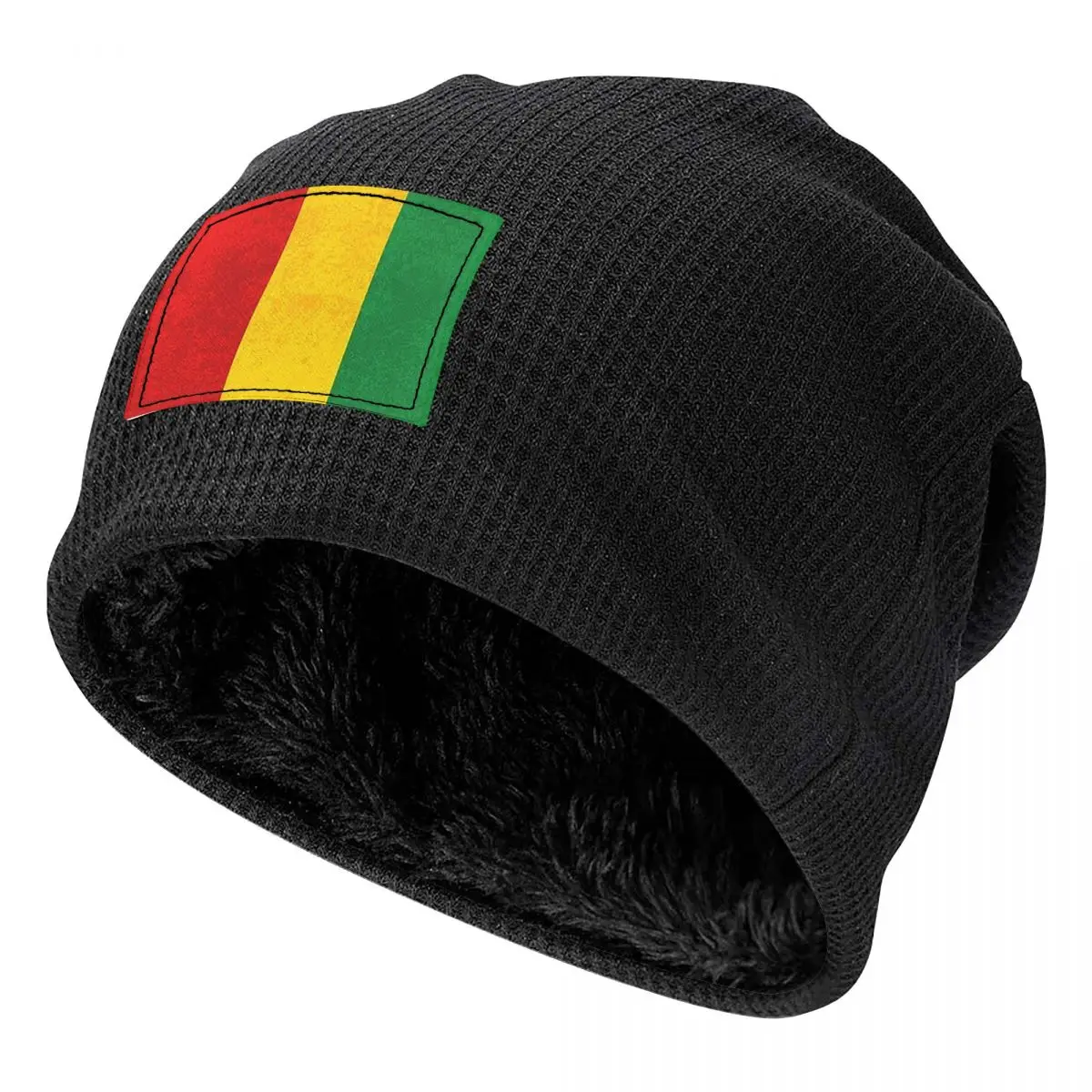 Jamaican Reggae Rasta Lion Jamaica Flag Skullies Beanies Hats Warm Autumn Winter Outdoor Cap Fleece-Lined Bonnet Caps view 4