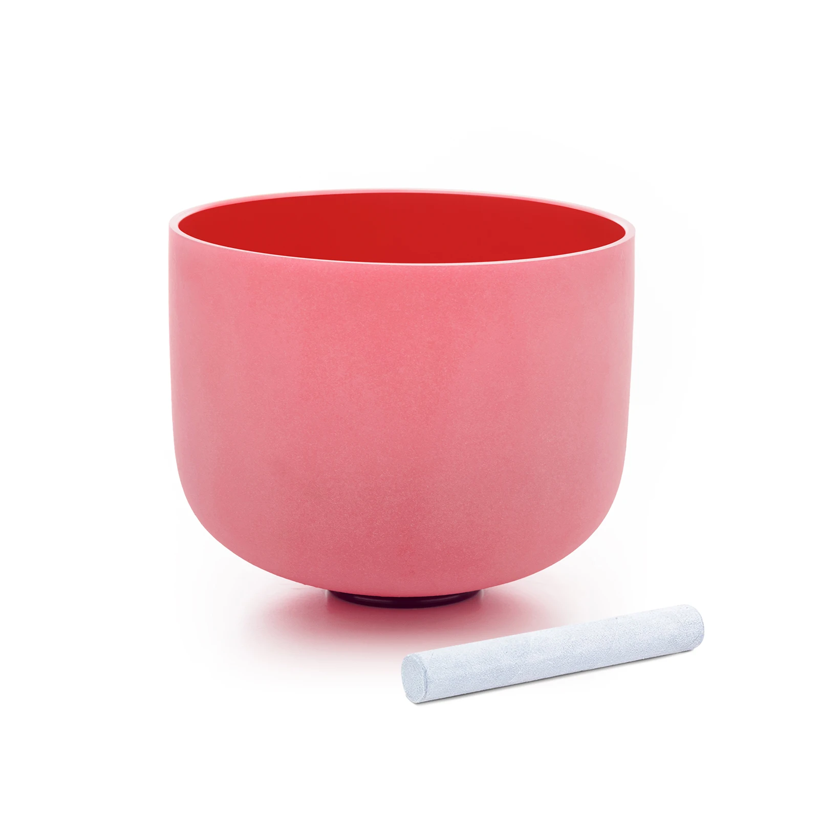 

Hey-eun 10inch Red Crystal Singing Bowls 432hz/440hz Quartz Frosted Sound Bowls for Yoga Meditation Healing with Suedce Stick