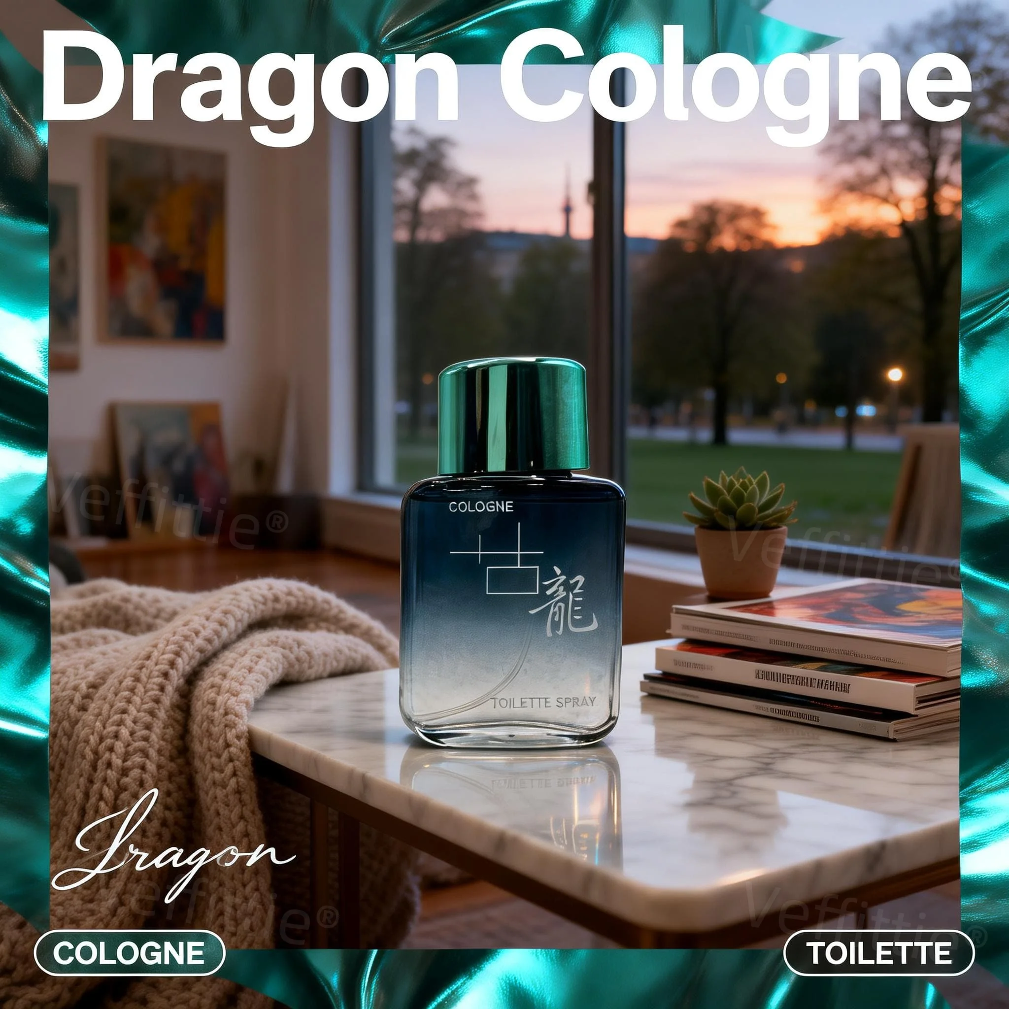 Colonia Executive Green Tea 50ML, Mezcla Fresca de Larga Duración, Para la Oficina, Regalo Premium para Profesionales, Uso Diario