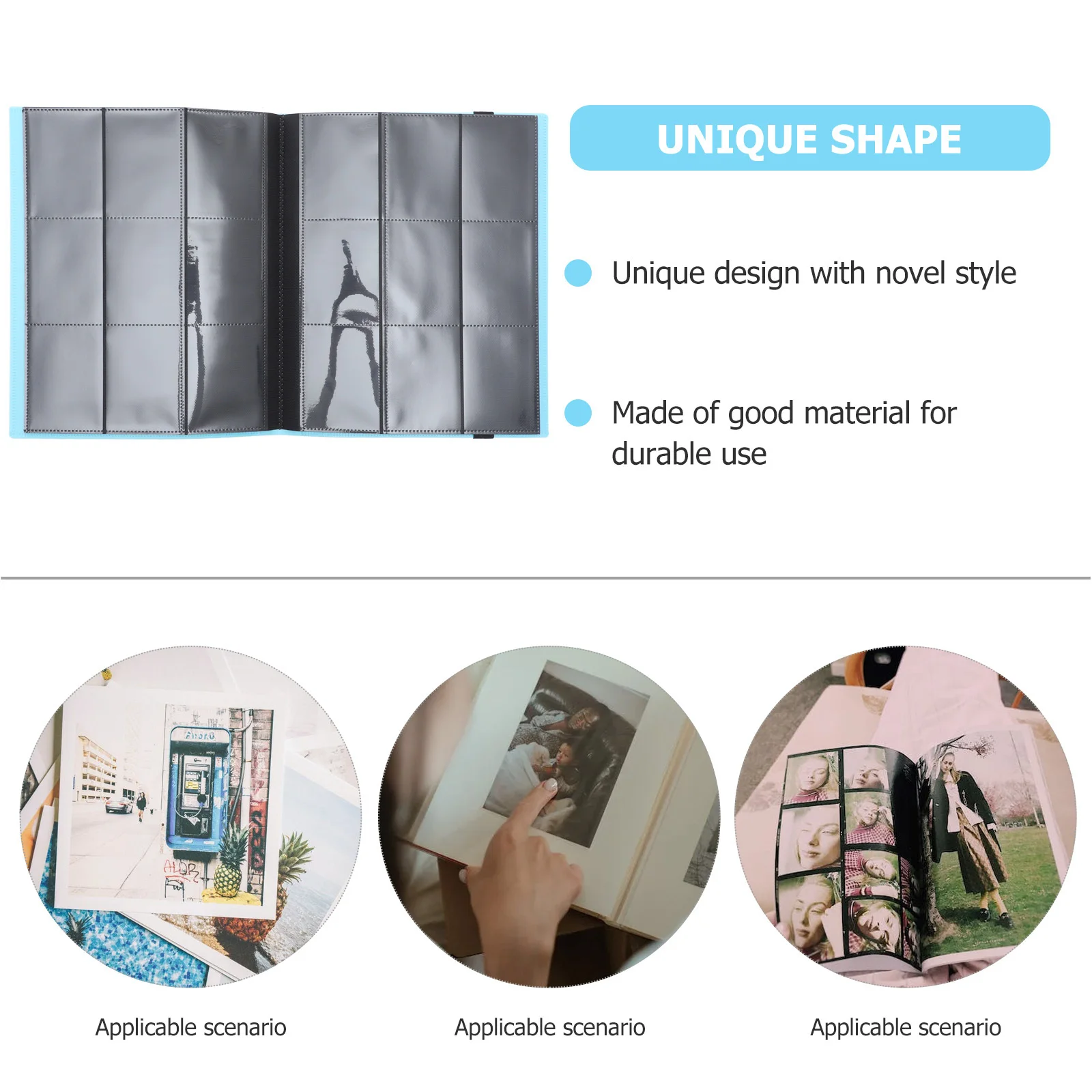 

KOMBIUDA Photo Game Card Album Football Holder Binder Storage for Collectors