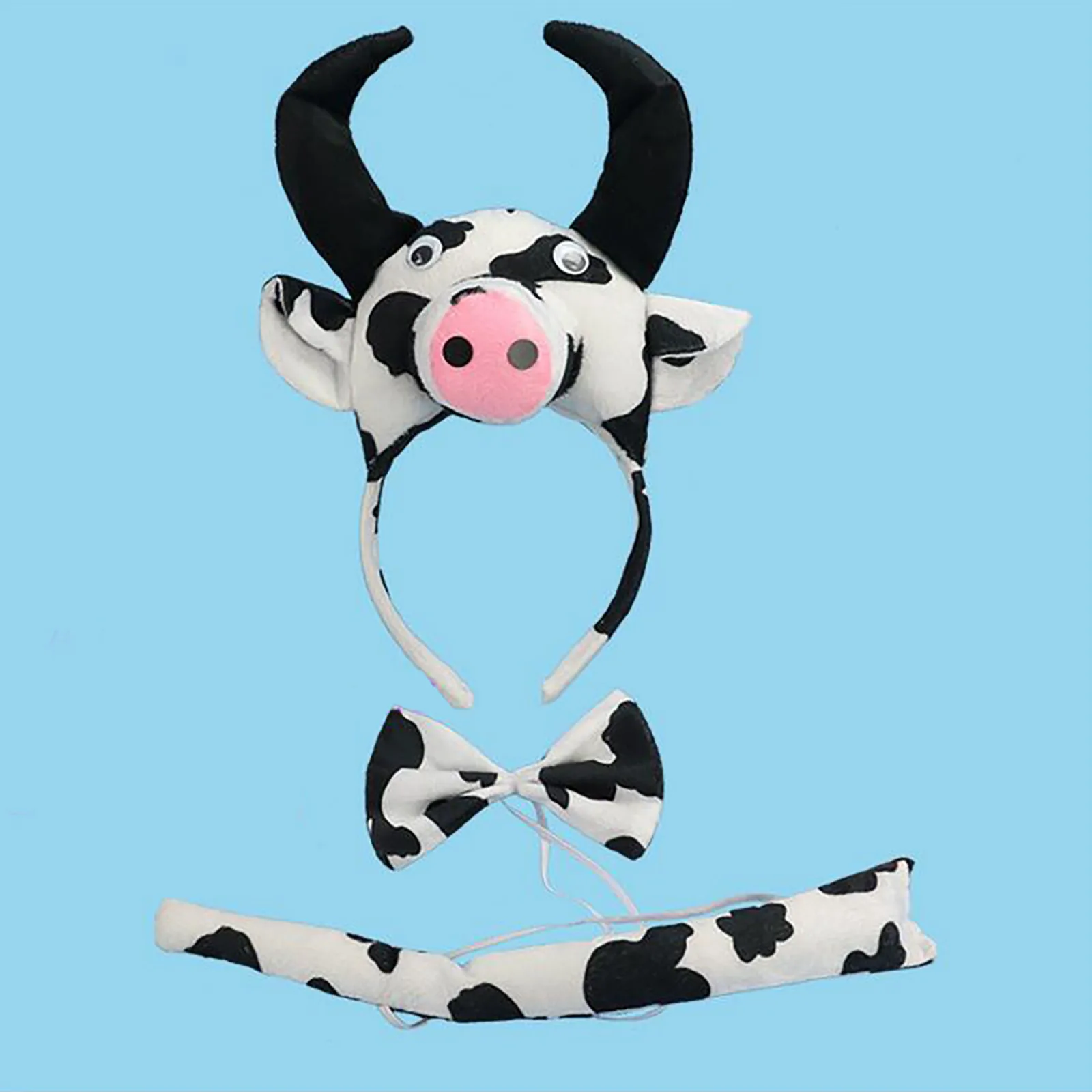 ألعاب فتاة 4 سنوات الإناث الديكور الحيوان مجموعة عقال 3 الأطفال هدية القوس عقال التعادل البقرة يوم قبعة الجدة لعبة مضحكة
