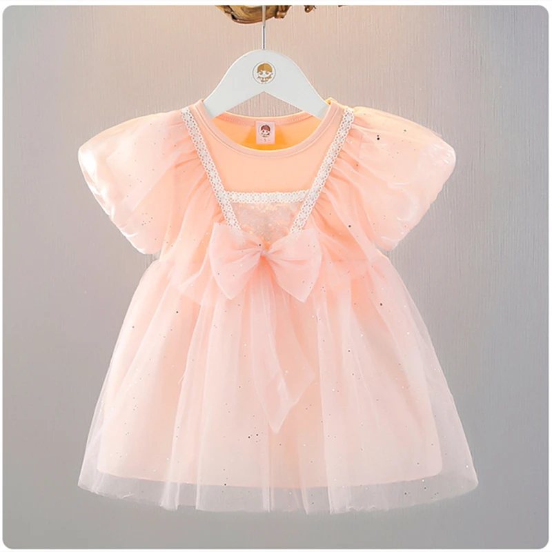 

9M-5T summer children kids girls fashion cute short sleeve dress