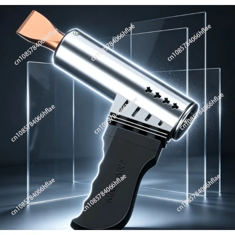 500W High Power Industrial Soldering Iron, Flat Tip with Pure Copper Soldering Head