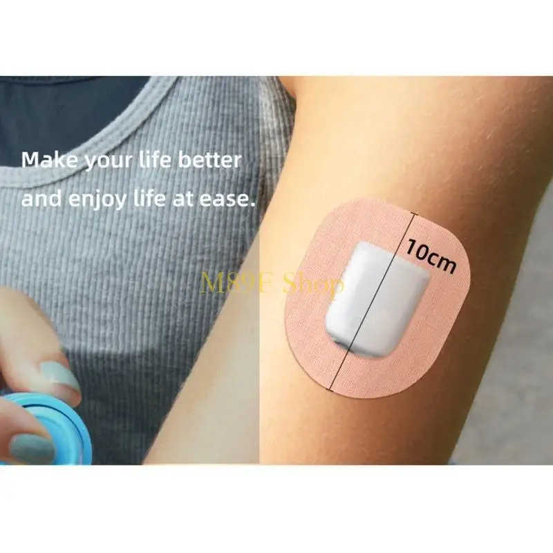 M89F Waterproof and Sweatproof Pre-Cut Adhesive Tape Continuous Glucose Monitor for Protection Patches CGM Patches for Women