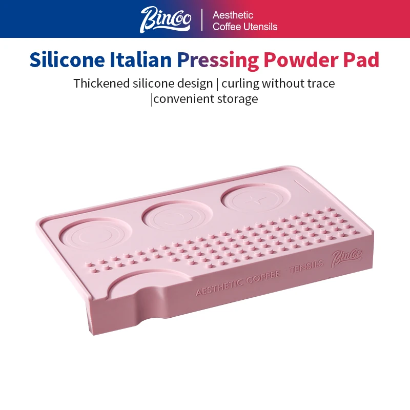 Bincoo Coffee Tamping Mat – Multifunctional Silicone Bar Mat, Non-Slip Pad for Portafilter & Distributor, Espresso Stand