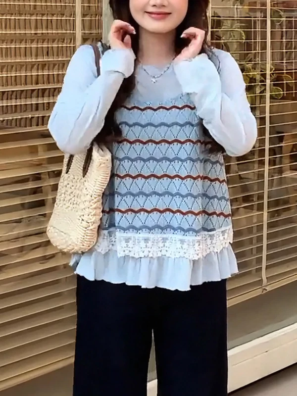 

Spring Gentle Elegant plus Size Women's Clothing Set T-Shirt Strap Top Two-Piece Set Fat Sister Soft Korean Style Casual Wear