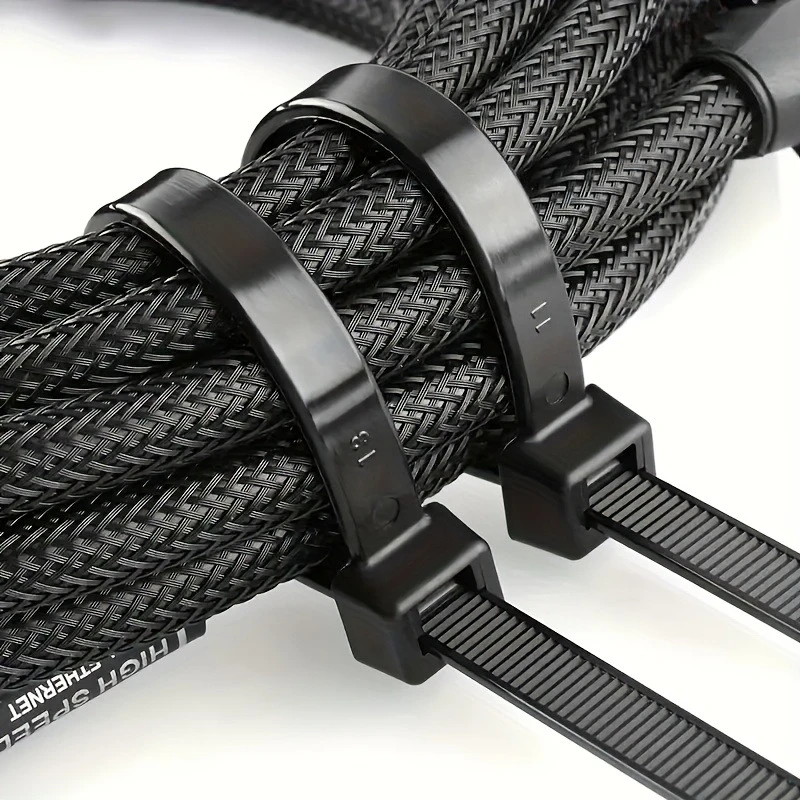 400Pcs Durable Self-Locking Nylon Zip Ties Multifunctional Cable Organizer for Workshop Household Wiring