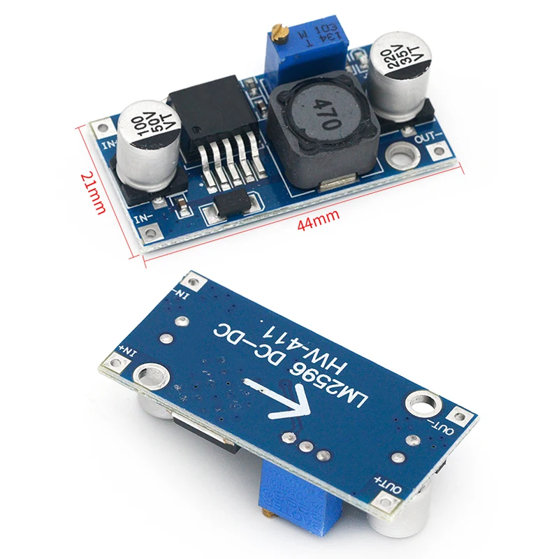 【C】3A Adjustable Step-Down DC-DC Buck Converter Module Power Supply Adjustable Voltage Converter for Electronics