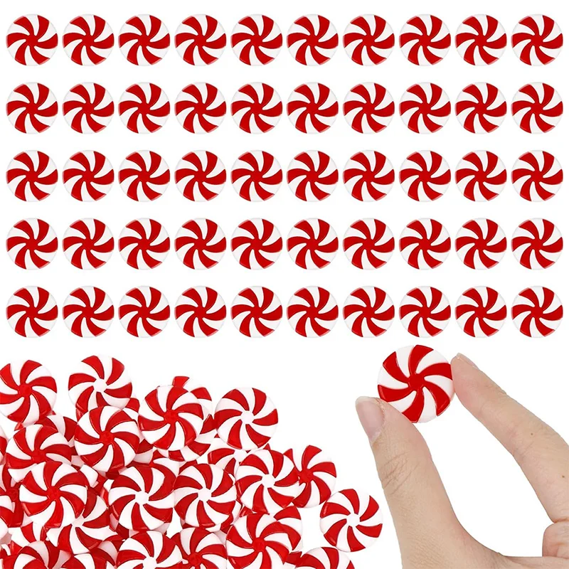 

25/35mm Christmas Decoration 20Pcs Acrylic Artificial Candy Cane Xmas Tree Hanging Ornaments for Home Party Decor 2025 Navidad