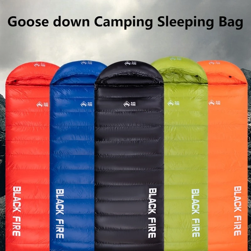 Saco de dormir adulto Saco de dormir estilo envelope engrossado de penas de ganso Ultraligero -12 ℃   Para Acampar 핑