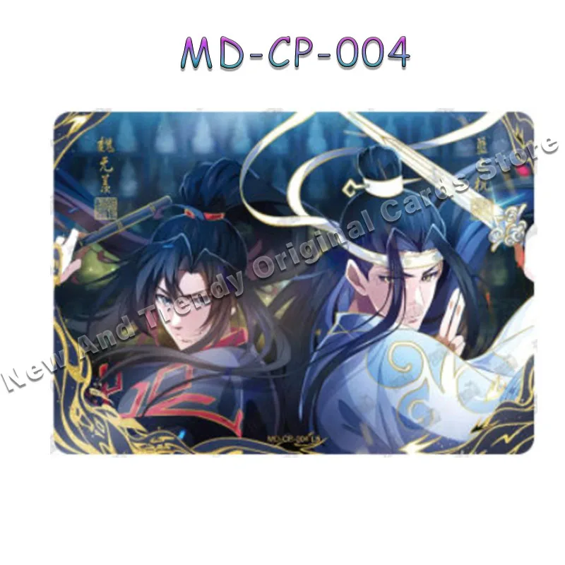 Original Anime MoDaoZuShi Cards KAYOU FM MC CP Card Signature Card Wei Wuxian Blue Forgetting Machine Collection Card Toy Gifts