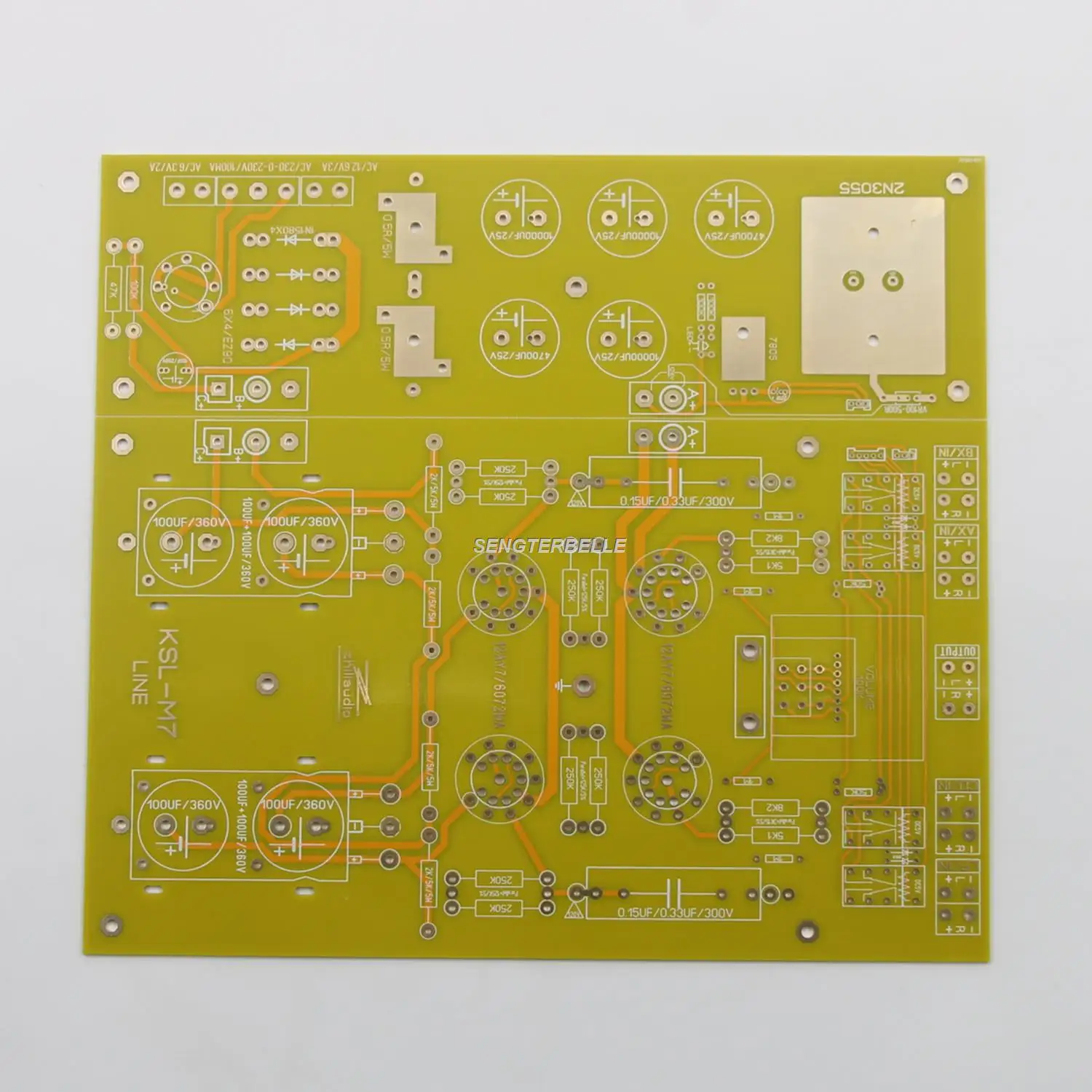 HiFi M7 12AY7/6072 Tube Stereo Preamplifier Board PCB Base On Kondo KSL-M7 Circuit