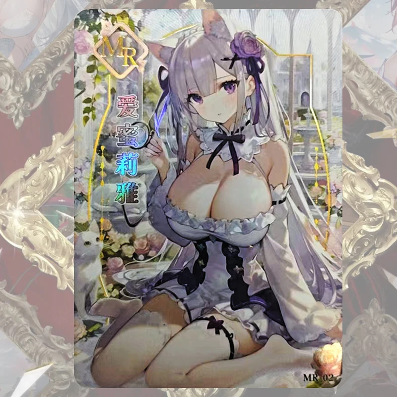 Anime Godin Verhaal GP UR MR Kaart Rem Ram Ganyu Raiden Shogun Keqing Collectible Kaarten Kerst Verjaardagscadeautjes Kinderspeelgoed