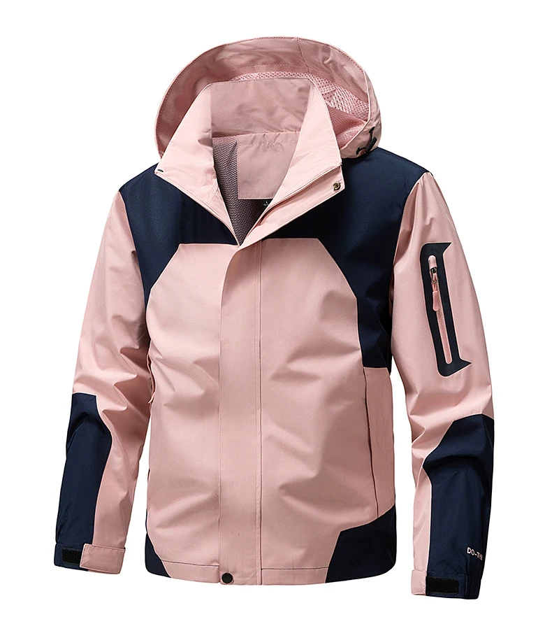 CHRLCK Unisex Wasserdichte Laufjacken Winddichte Windjacken Frühling Herbst Frauen Wandern Camping Angeln Trekking Mäntel – Detail 5
