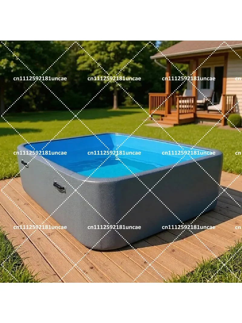 Large Inflatable Swimming Pool for Family Kids Adults Outdoor Thickened Wear-Resistant Brushed PVC Paddling Pool