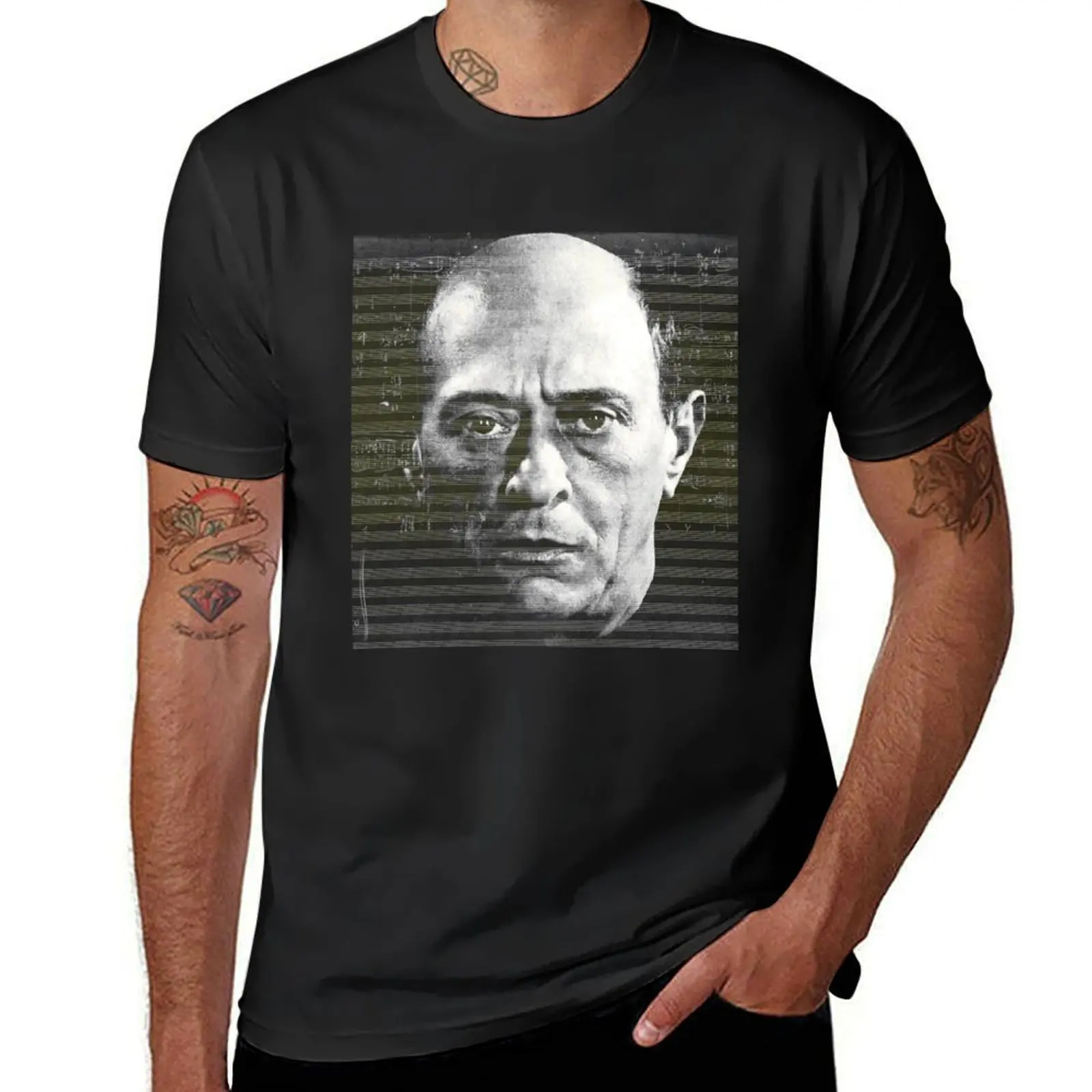 Arnold Schoenberg, great composer T-Shirt oversizeds boys whites Blouse customs t shirts for men cotton