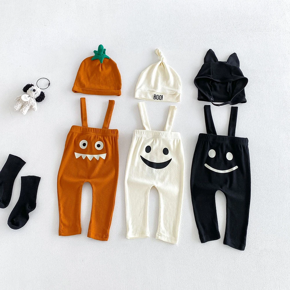MILANCEL Halloween Costume Newborn Baby Rompers 3-24M Cartoon Toddler Strap Jumpsuit Baby Girl Overalls