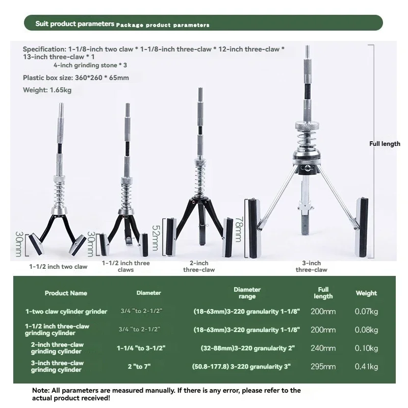 

Новый станок для шлифовки цилиндров автомобилей, трехзахватный шлифовальный станок для внутреннего диаметра цилиндров, полировальный инструмент для внутренних отверстий, каменный шлифовальный инструмент