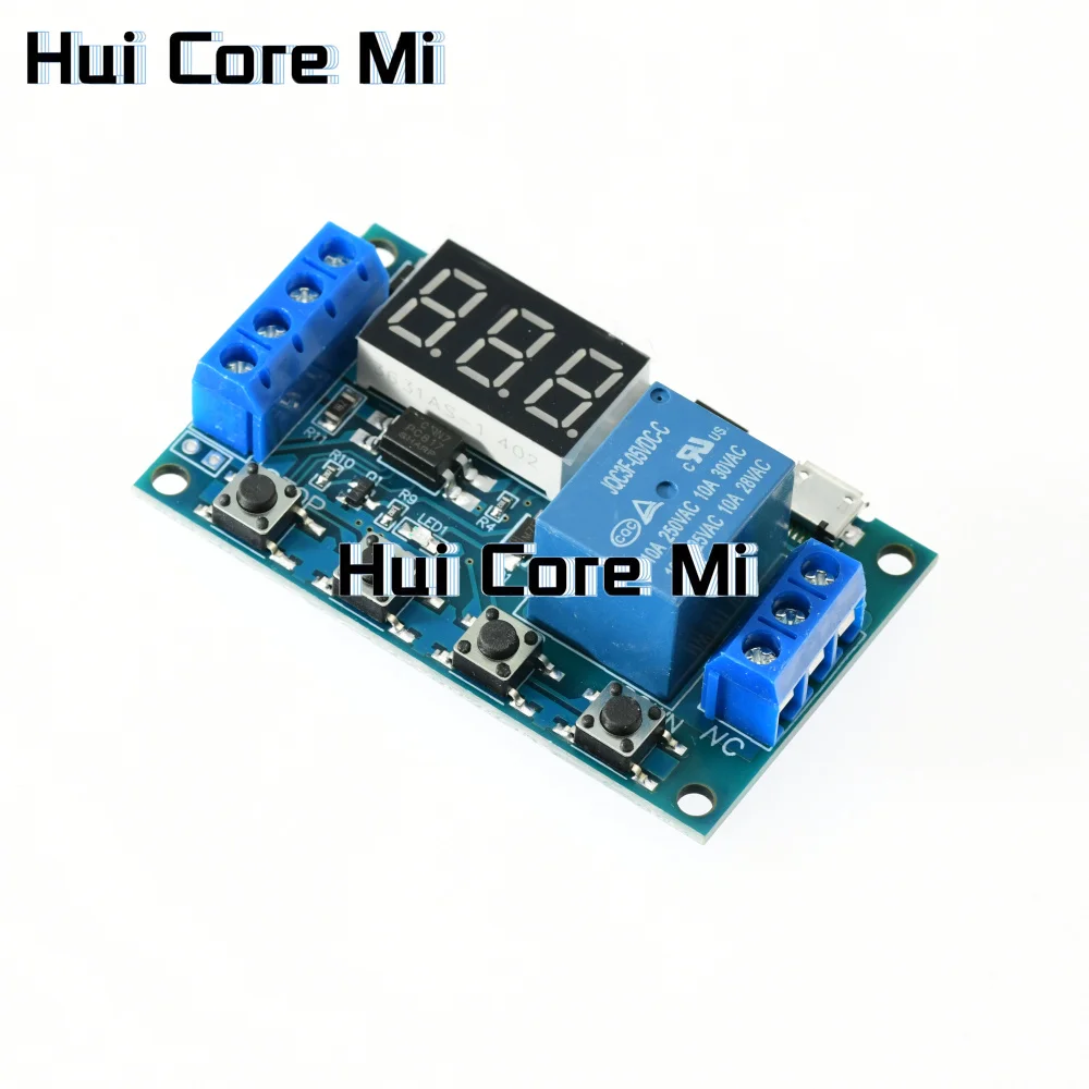 1 relay module cycle triggering delay power-off timing circuit YYC-2S 5V1V24V delay switch