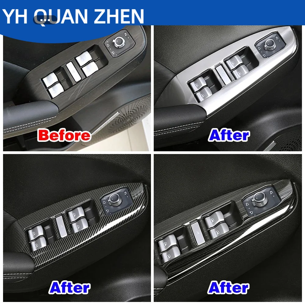 For Haval Jolion 2021-2024 Interior Modify Accessories Glass Window Lift Switch Button Panel Cover Trim Sticker Decoration Frame