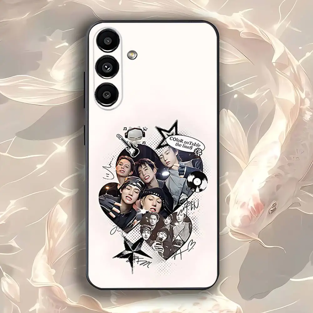 حافظة هاتف K-Kpop C-CORTIS GO لهاتف سامسونج جالاكسي A73,31,32,72,41,53,52,71,22,5G,Note,J7,8,9 غطاء أسود ناعم