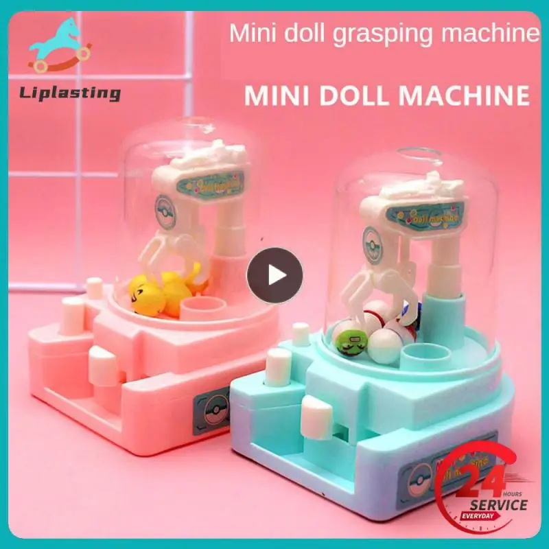 

Children Claw Machine Game Capsule Toy Mini Cute Catch Doll Machine Toy Catch Game Crane Machines Children Xmas Birthday Gift