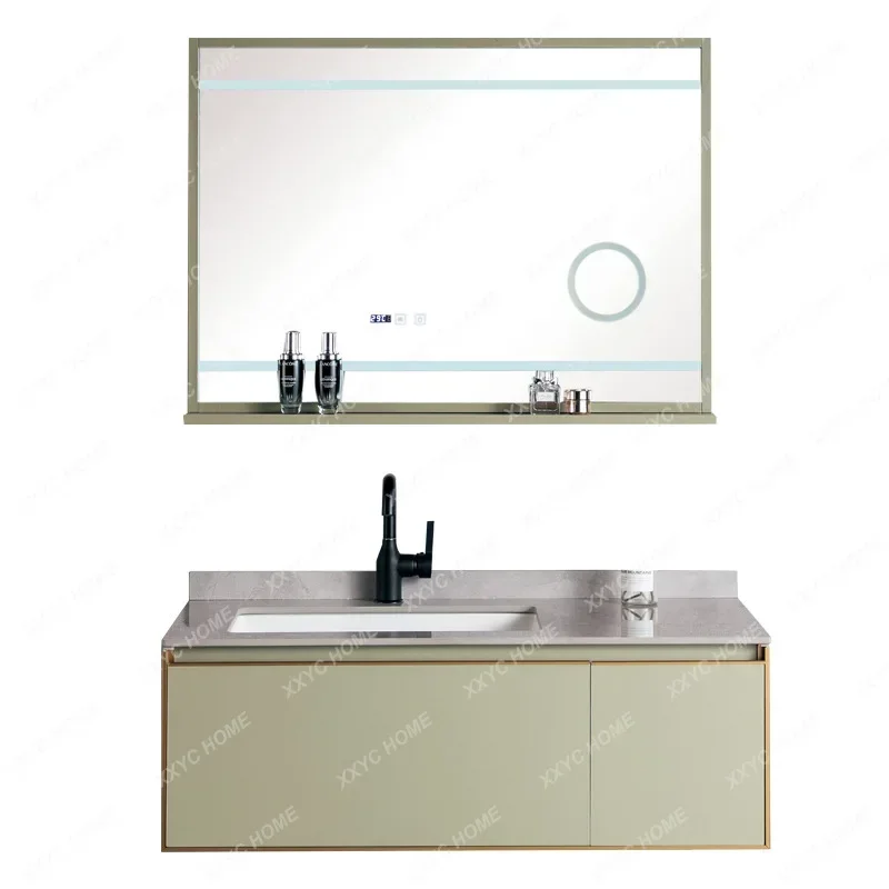 Mirror Bathroom Cabinet Combination Sink Whole Washbin Ceramic Multi-Layer Basin Bathroom Table