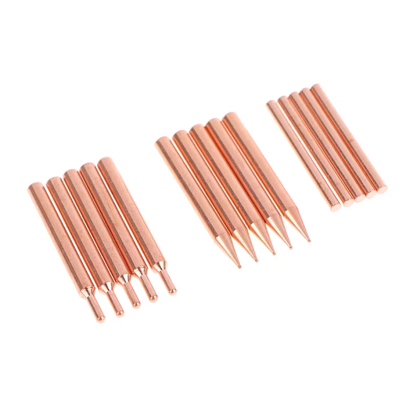 

5/10Pcs 18650 Handheld Spot Tips Welder Electrode Head For Small Lithium Battery Spot Welder Pen Purple Copper Spot Welding Need