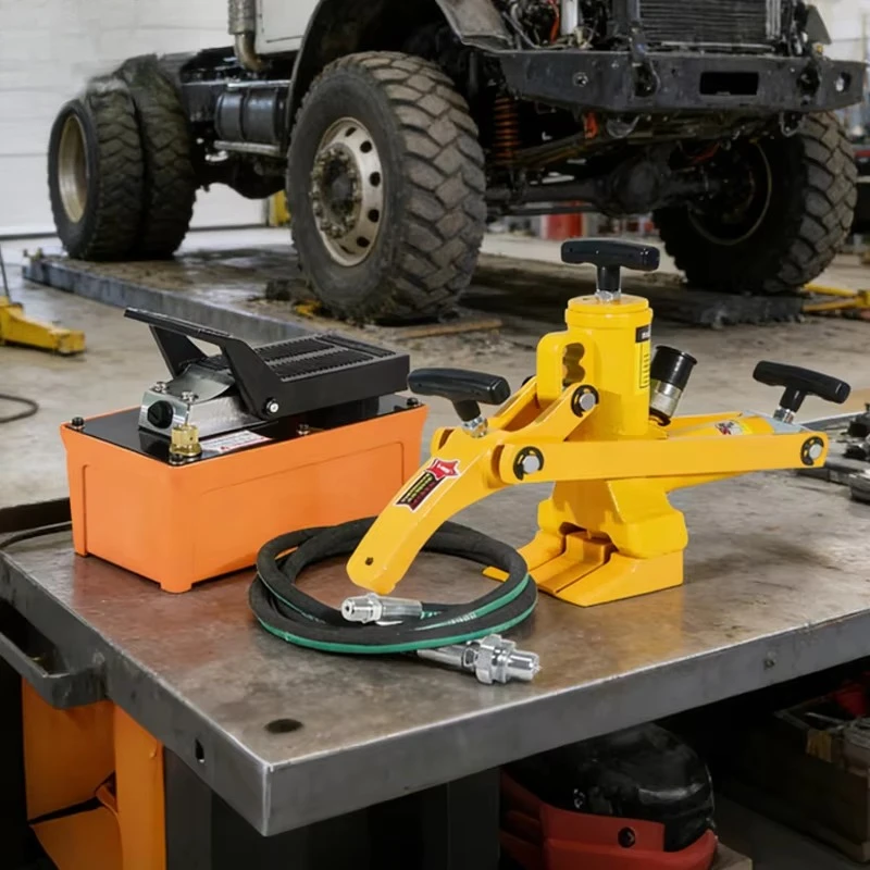 Engineering Vehicle Forklift Tire Stripping Machine Pneumatic Hydraulic Tire Press Device for AGCO 5650 (1994-1996)