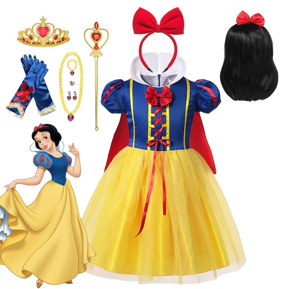 

Classical Princess Dress For Girls Snow White Cosplay Costume Puff Sleeve Kids Dress Children Party Birthday Fancy Gown Vestidos