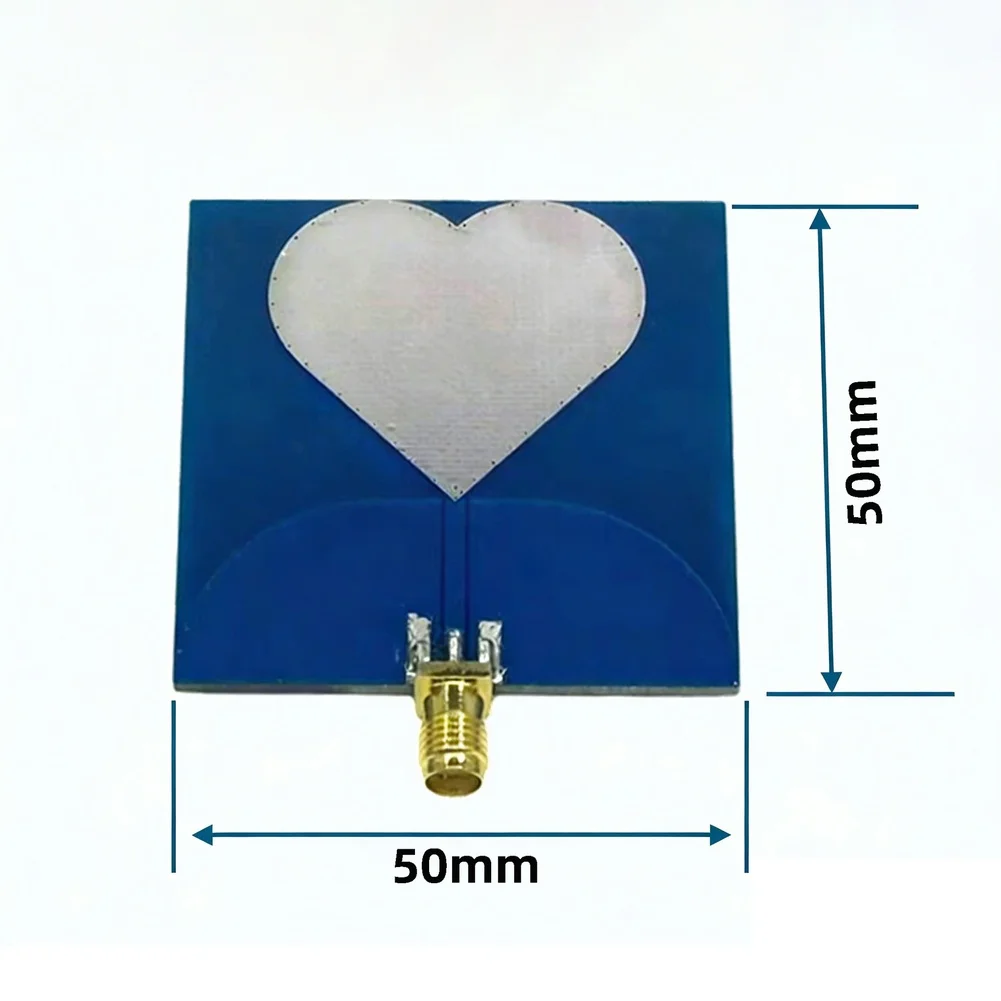 For UWB Antenna for 2.3GHz 9.6GHz Frequency Range For SMA Female Connector 50W Avg Power Compact Size 50x50mm Blue Housing