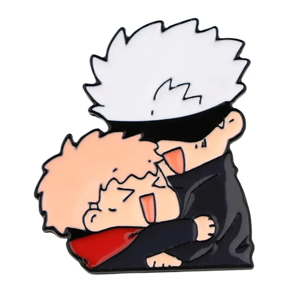 Medsor Anime Jujutsu Kaisen Gojo Satoru Brooch Enamel Pins Cute Lapel Backpack Badge Jewelry Gifts Accessories Collections Fans