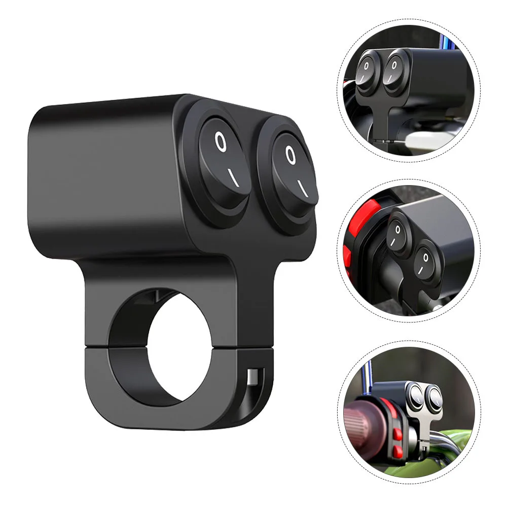 

Motorbike Waterproof Headlight Switch 22mm Replacement Emergency Light Toggle Durable Metal Motorcycle Handlebar Control Button