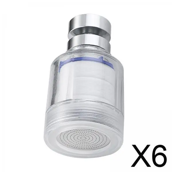 

6x Sink Water Filter Slashproof Nozzle 360° Rotating for Kitchen Bathrooms Sink