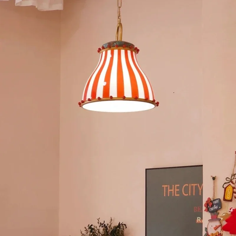 

American Circus Style Chandeliers Glass Lampshade Led Pendant Lights Modern Living Room Dining Bedroom Home Decor Hanging Lamps
