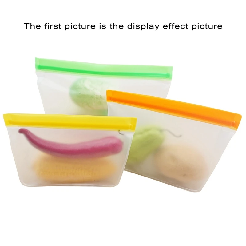 ถุงเก็บอาหารแบบนำกลับมาใช้ใหม่ได้ถุงถนอมอาหารถุงเก็บความเย็นปราศจากสาร BPA สำหรับเดินทาง