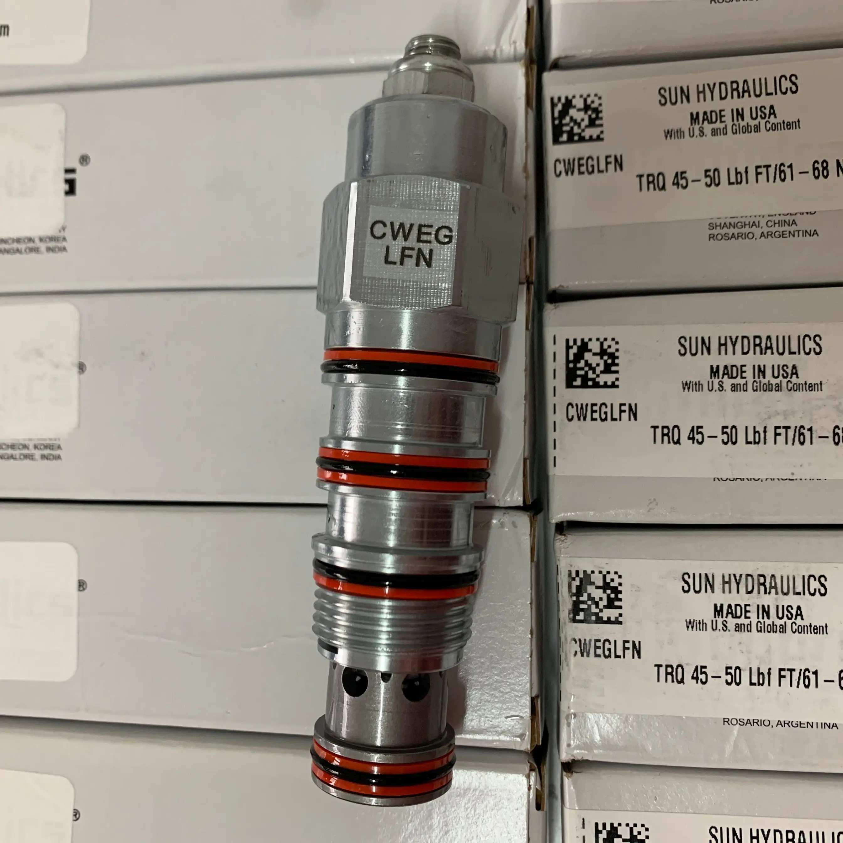 CWEGLFN CWEG-LFN CWEG LFN SUN الهيدروليكية المصنوعة في الولايات المتحدة الأمريكية 5:1 نسبة تجريبية، صمام موازنة بفتحات تهوية HYDRAFORCE يأكل على vic kers IH #5