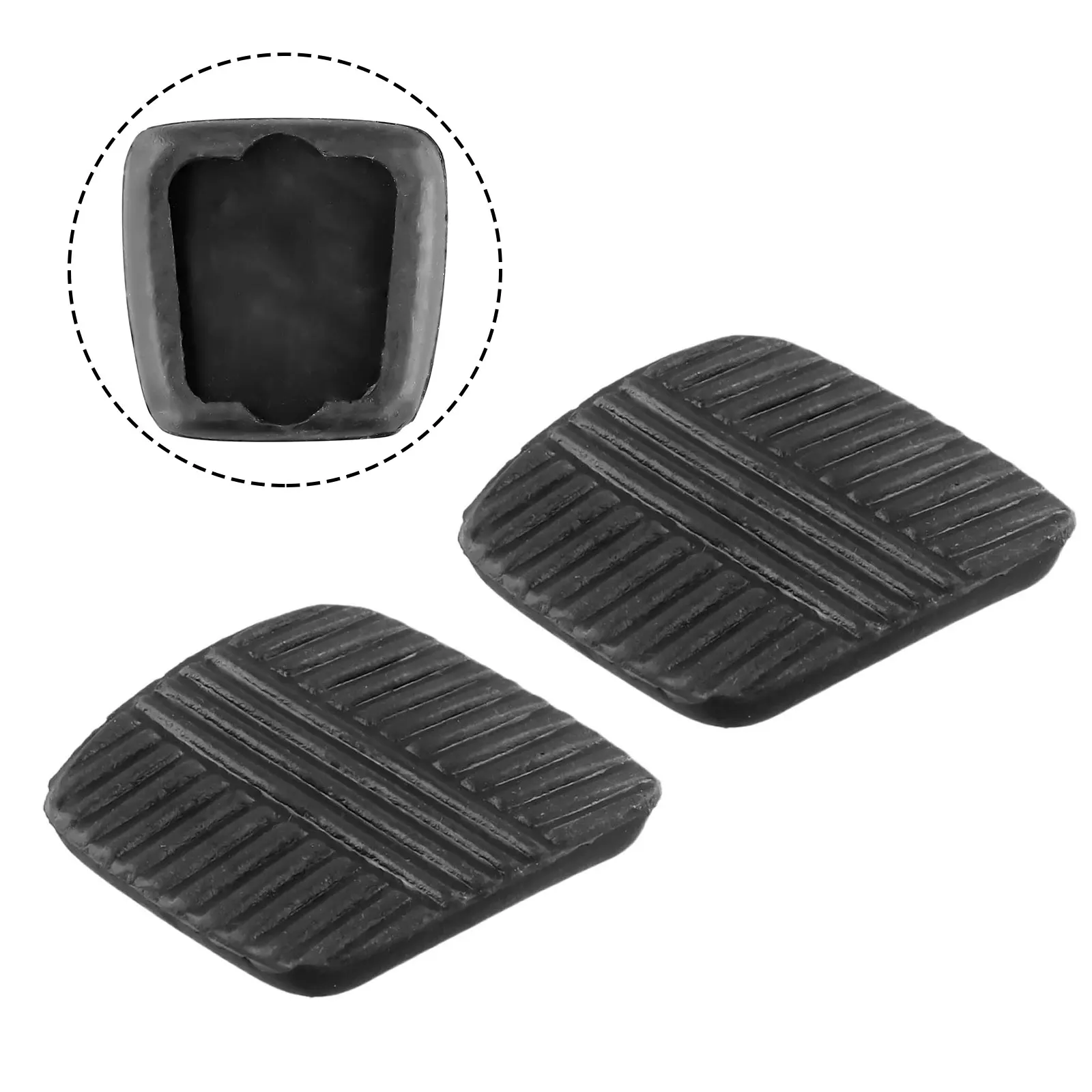 Rubber Brake Clutch Pedal Covers 2Pcs 49751NI010 For Nissan Patrol MQ and Maverick DA 6 Cylinder Engine Models