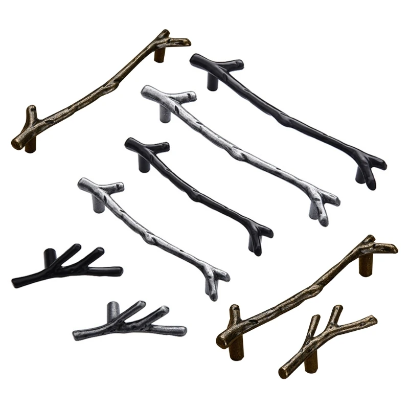 

Drawer Pulls Vintage Tree Branch Furniture Handle for Cupboard Wardrobe Drawers Dropship