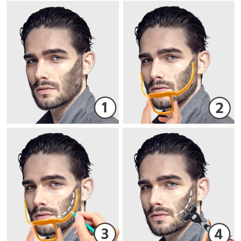 

1PC Trimming Tools Household Arc Shaving Sideburns Beards Shaping Guides Stencils