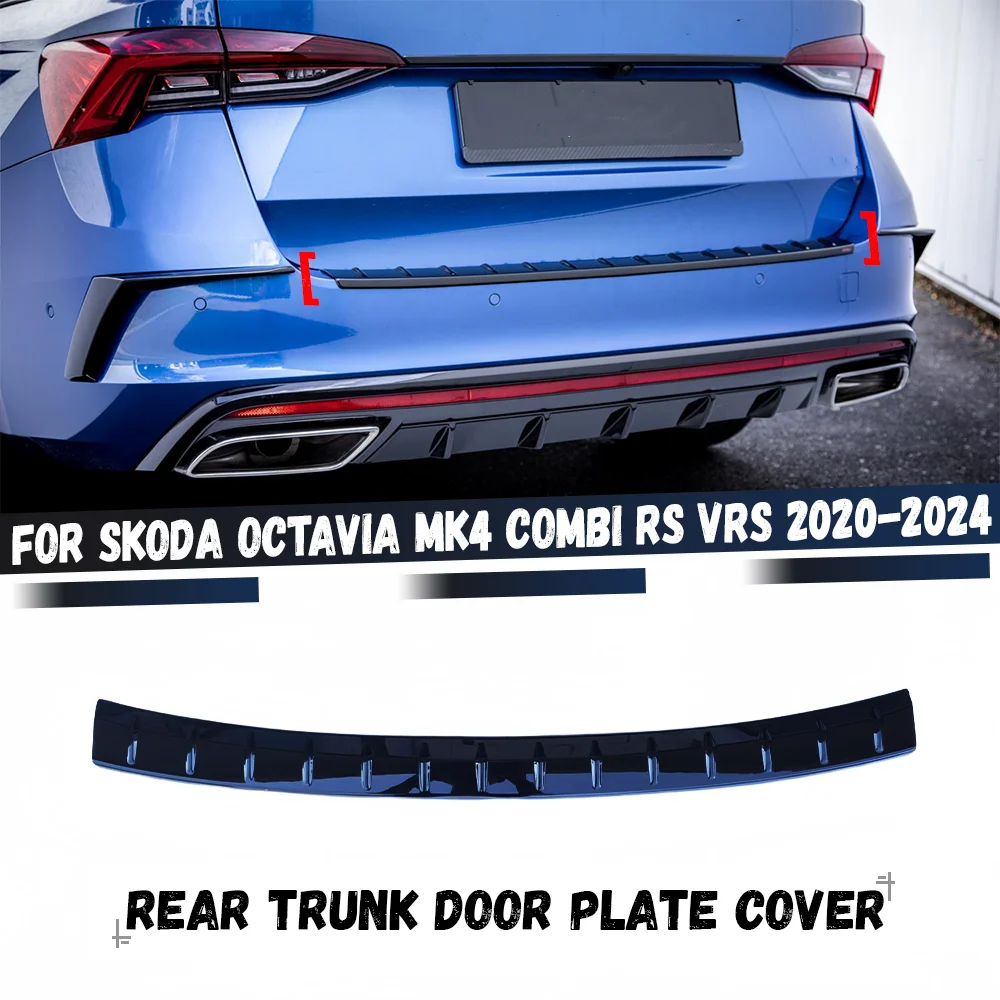 

Защитная накладка на порог багажника, декоративная наклейка на заднюю дверь для Skoda Octavia MK4 Combi RS vRS Sportline TSI TDI 2020-2024