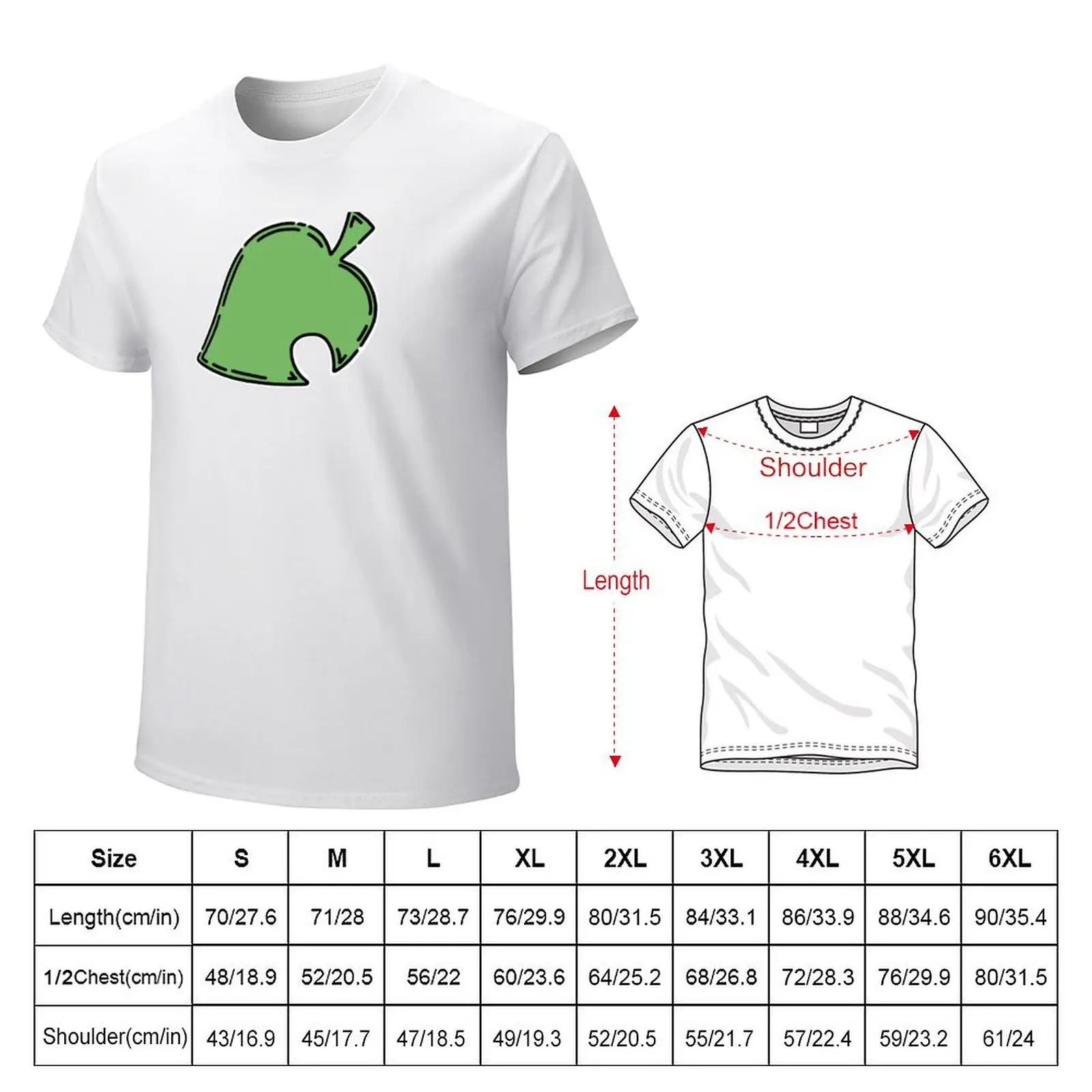 Animal Crossing Leaf T-shirt aesthetic clothes Aesthetic clothing shirts graphic tees fruit of the loom mens t shirts