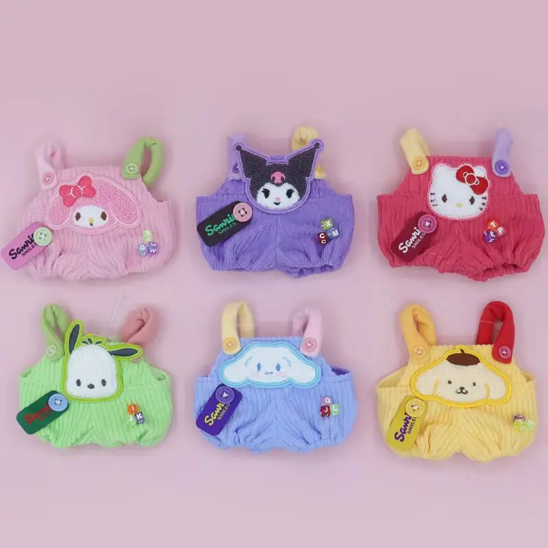 

Для кукол Sanrio Cinnamoroll, милая кукольная одежда, штаны на бретелях «Hello Kitty», милый стиль, хлопковые аксессуары для кукол, игрушки, подарок