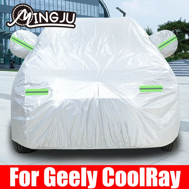 Full Car Covers polyester Indoor Outdoor Suv UV Snow Resistant Protection Cover For Geely CoolRAY 2022 2023 2024 Accessories