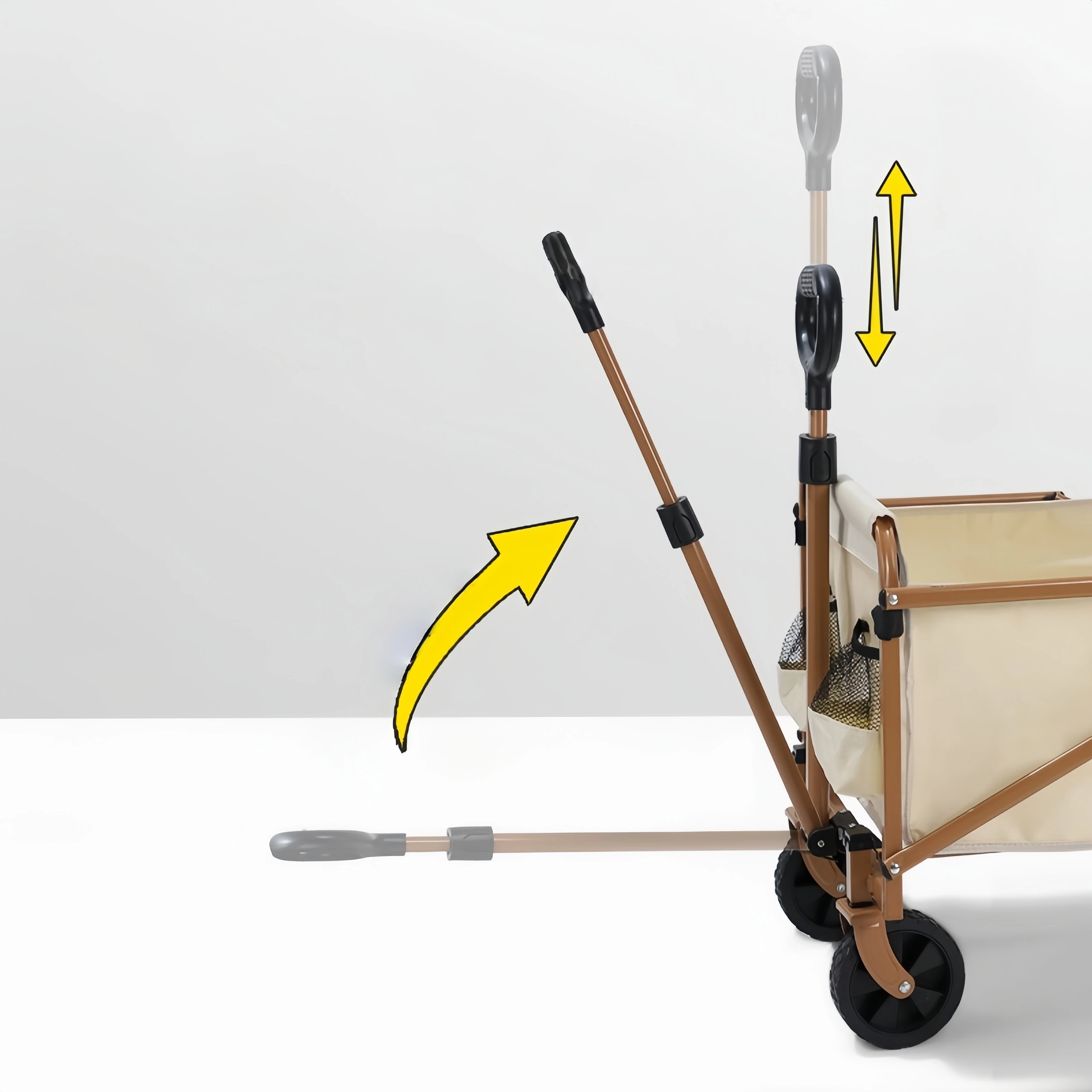 In Stock Fast Delivery Portable Camping Cart Large Capacity Foldable Wagon for Picnic Hiking Fishing Outdoor Utility Trolley