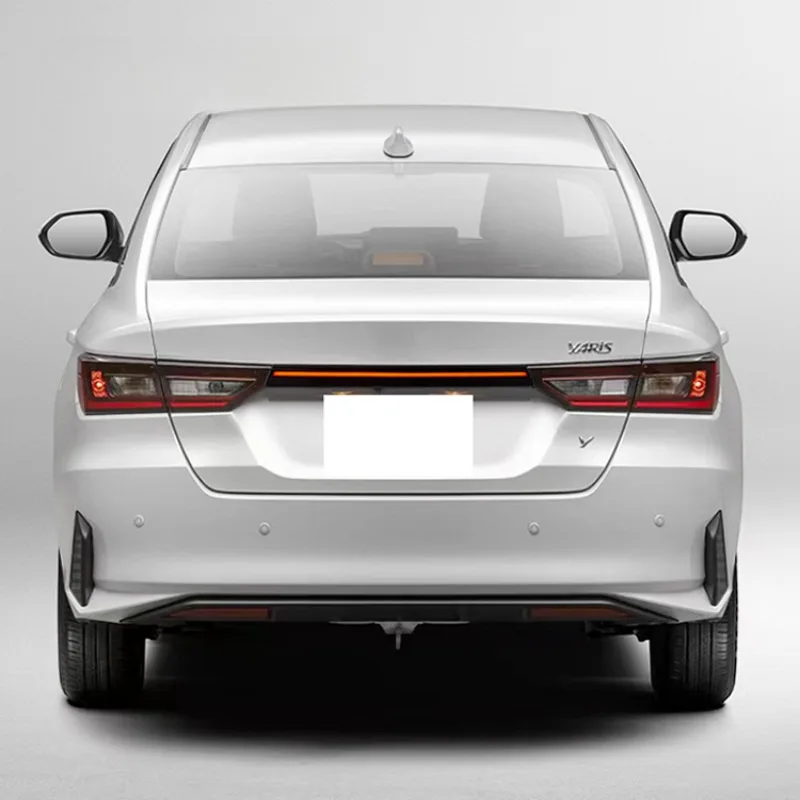 لتويوتا ياليس Ativ Vios 2022 2023 LED من خلال تعديل الضوء الخلفي ، القيادة الفرامل تدفق التوجيه بدوره أضواء خلفية #3