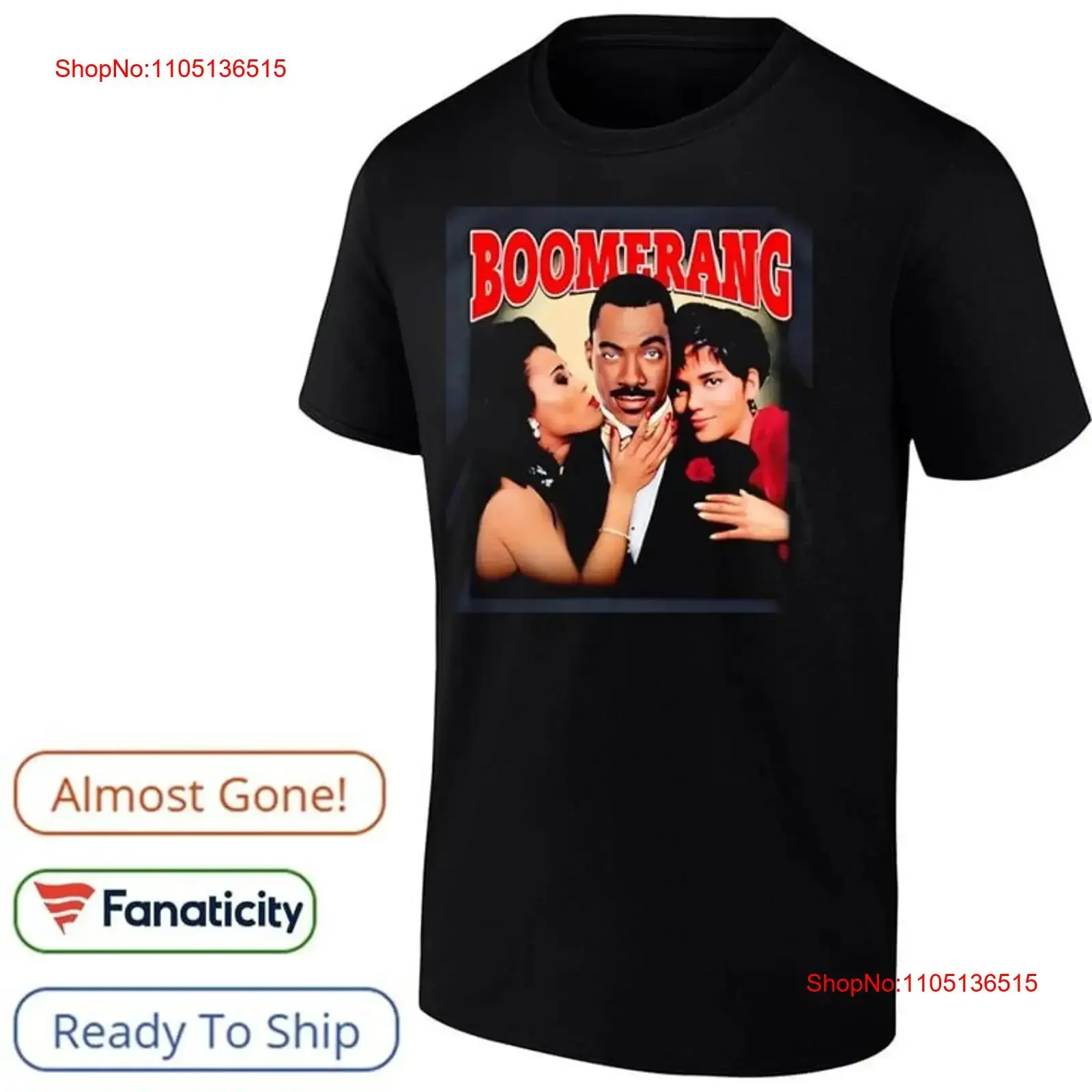 Jaleel White Wearing Boomerang shirt vintage Washed Versatile designer clothes Breathable fashion Stretched Unisex homme