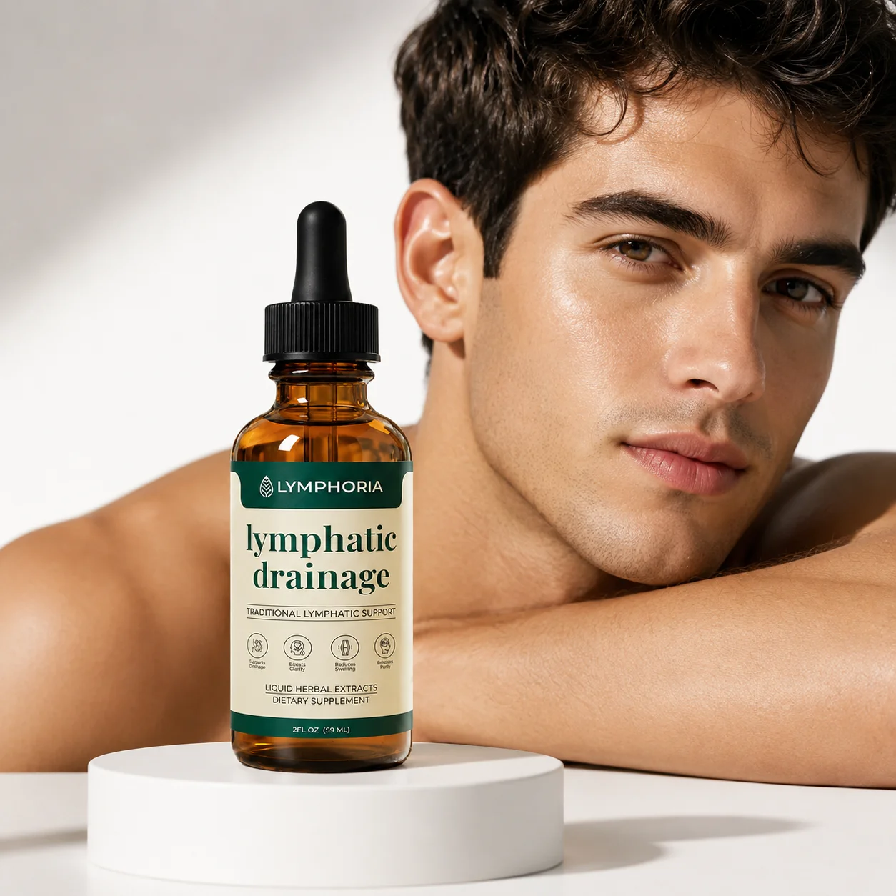 Lymphatic Drainage Herbal Drops Gentle Liquid Formula Daily Body Care Circulation Support Swelling Discomfort Relief